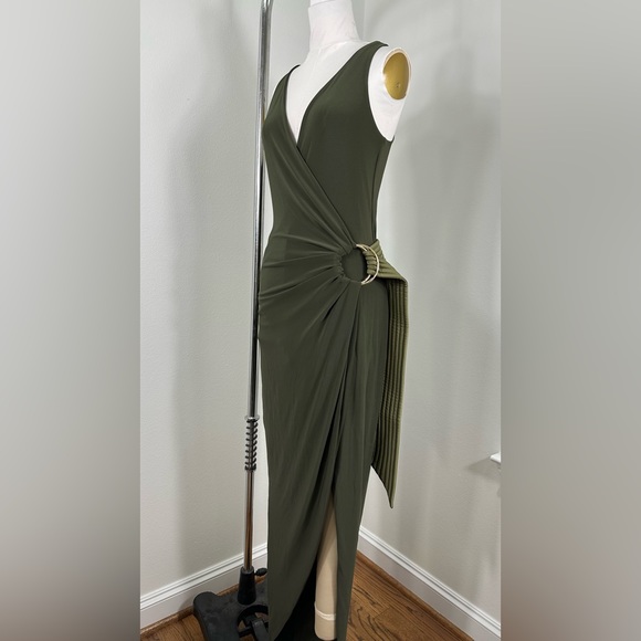 Zhivago The Wick Gown in Olive - Picture 3 of 6